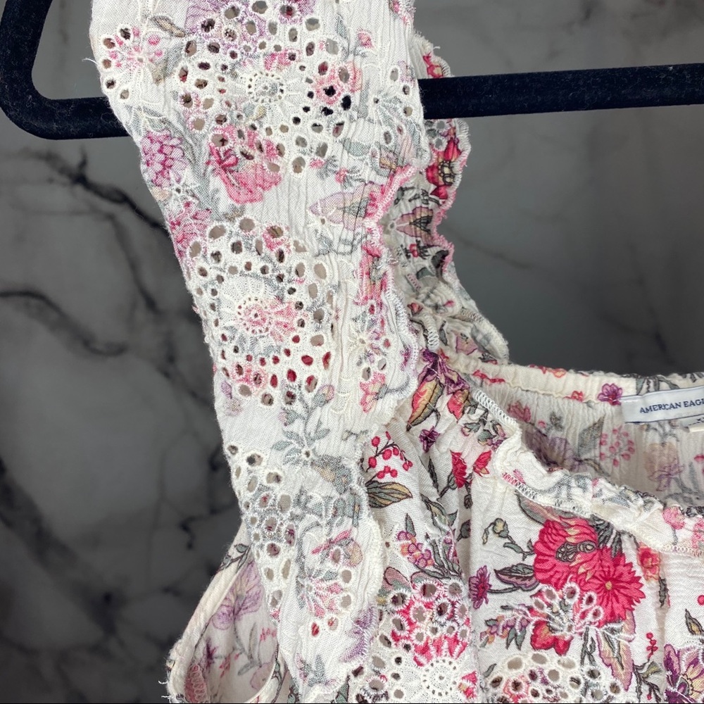 AE Off Shoulder Floral Ruffle Top - Picture 7 of 11